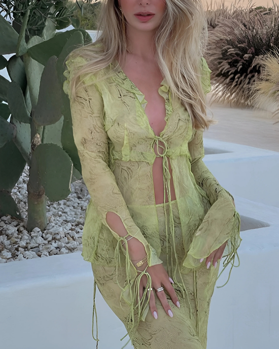 Annabelle Flowing Maxi Skirt Set