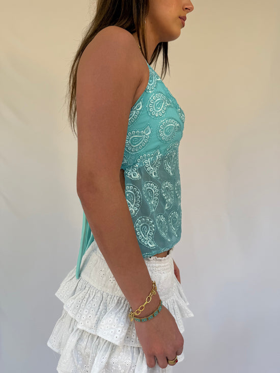 Arella Turquoise Top