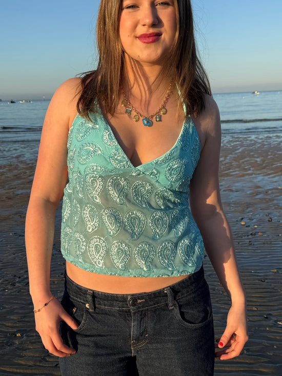 Arella Turquoise Top