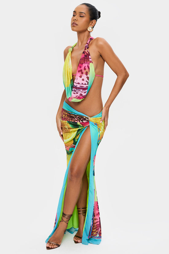 Rio Cowl Top & Maxi Skirt Set