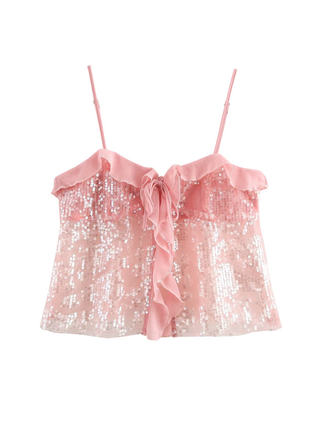 Carissa Sequin Halter Top