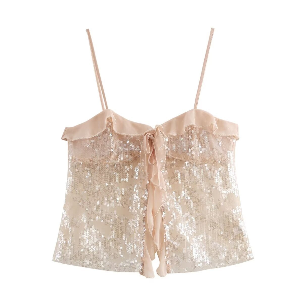 Carissa Sequin Halter Top