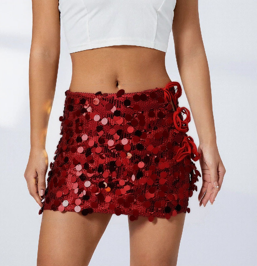 Sequin Mini Skirt
