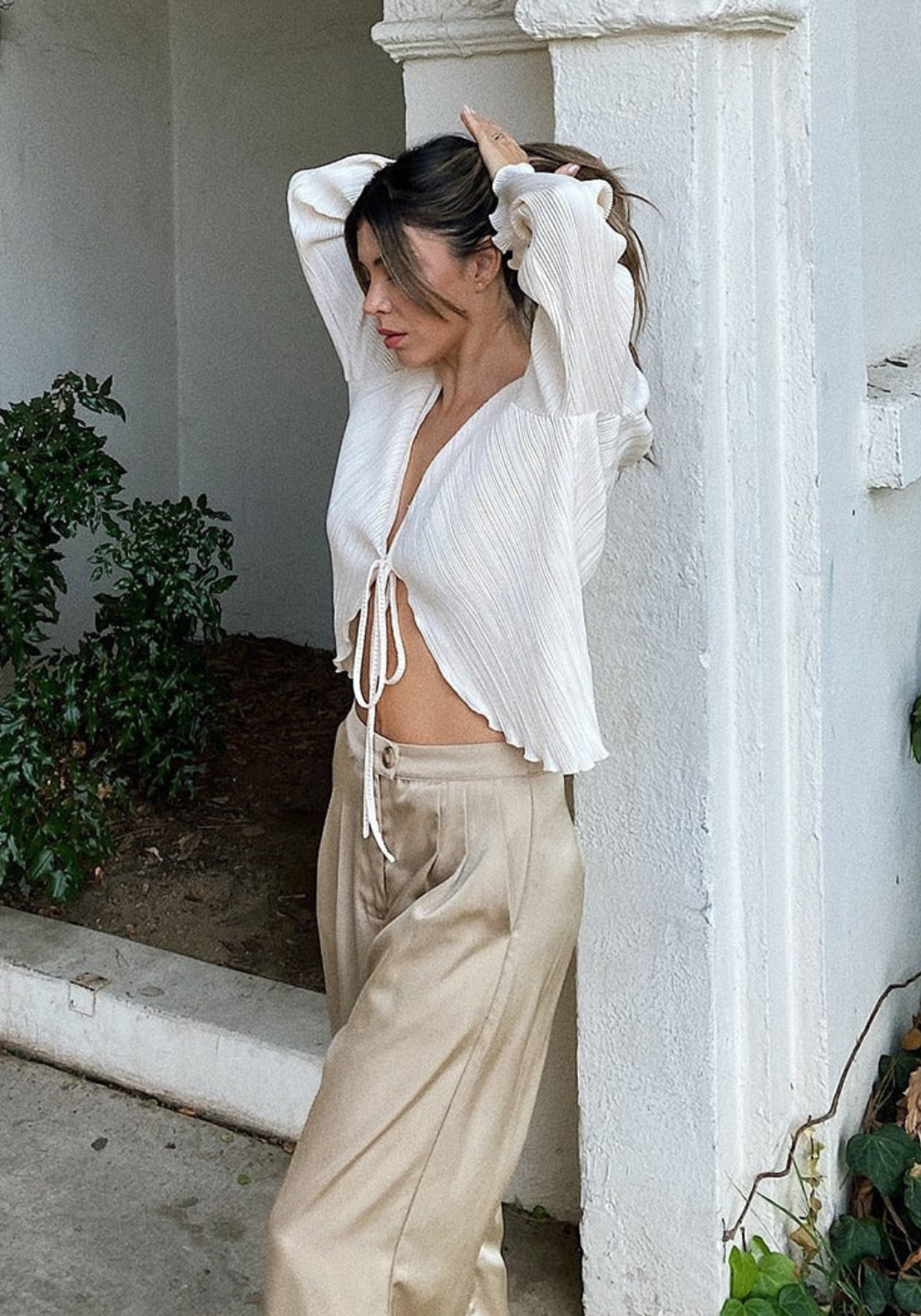 Ellie Front-Tie Design Top