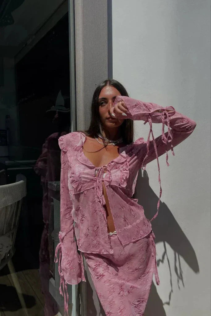 Annabelle Flowing Maxi Skirt Set