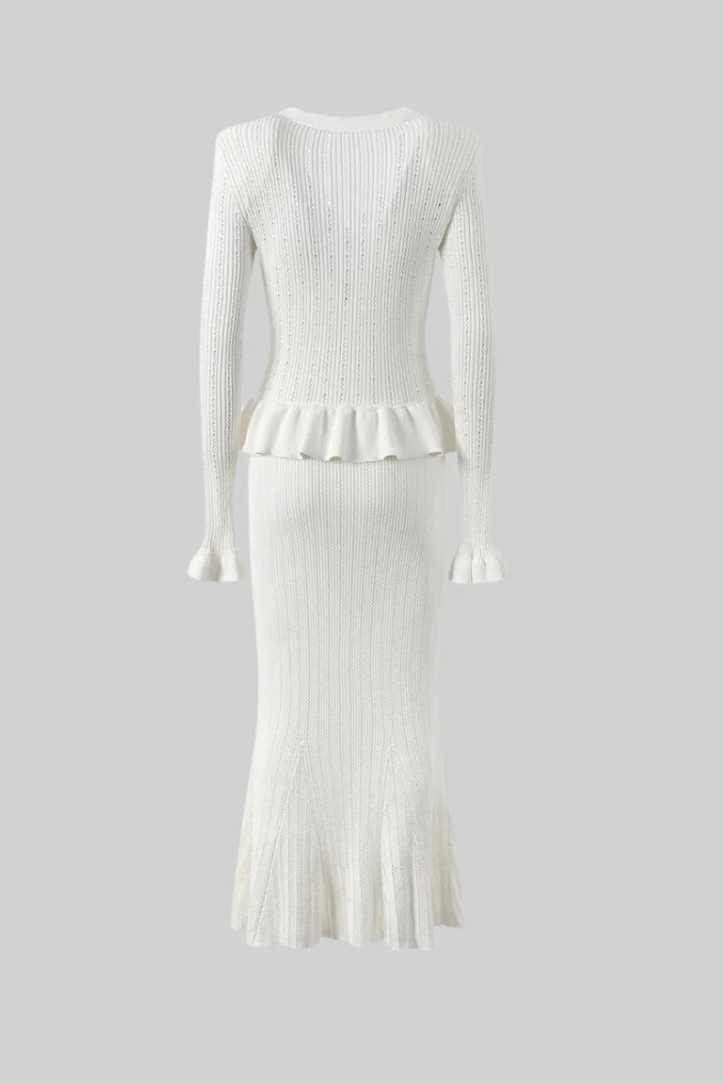 Bonnie V-Neck Knitted Set