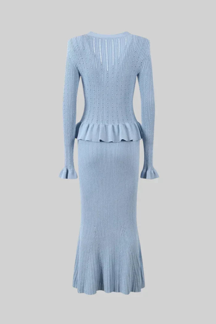 Bonnie V-Neck Knitted Set