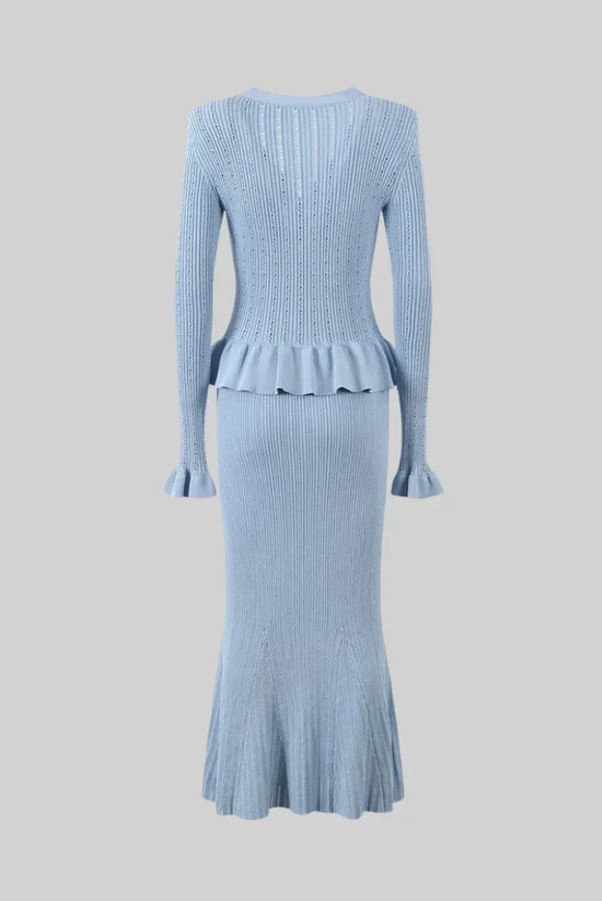 Bonnie V-Neck Knitted Set