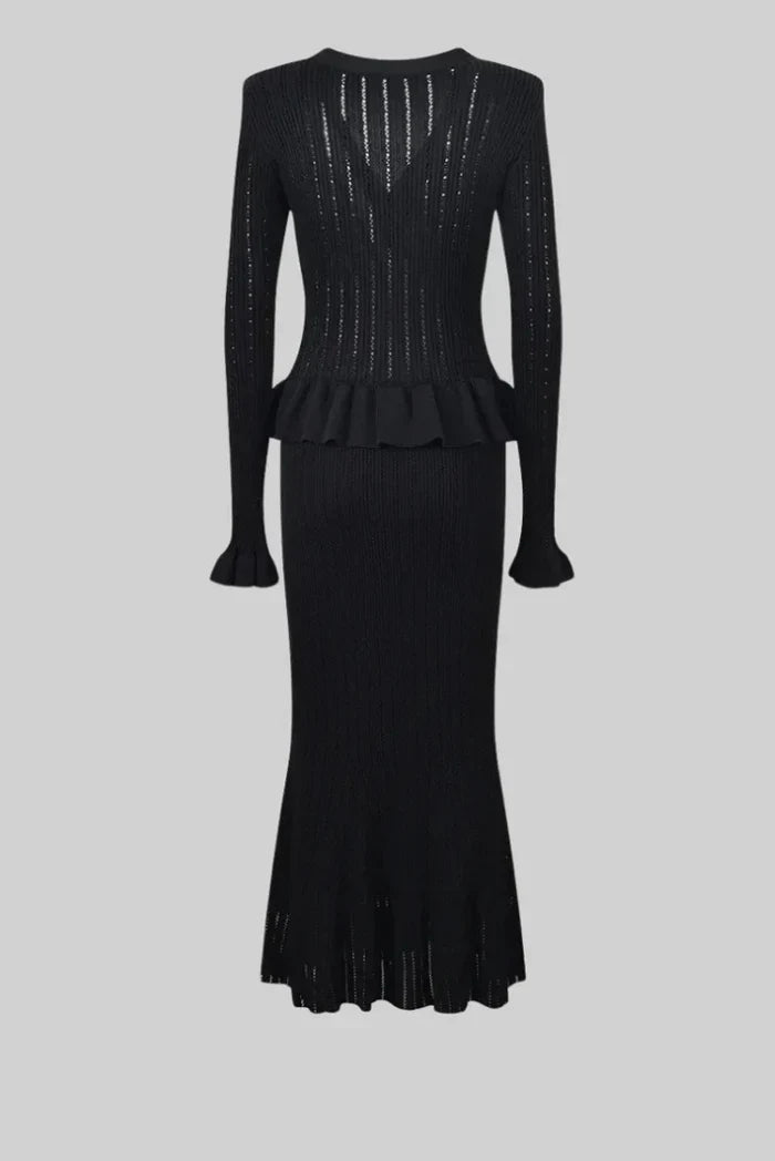 Bonnie V-Neck Knitted Set