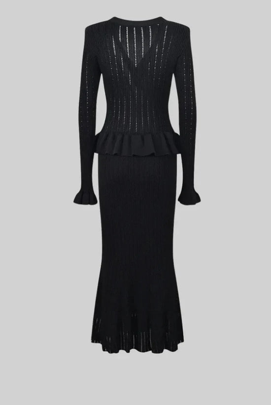 Bonnie V-Neck Knitted Set