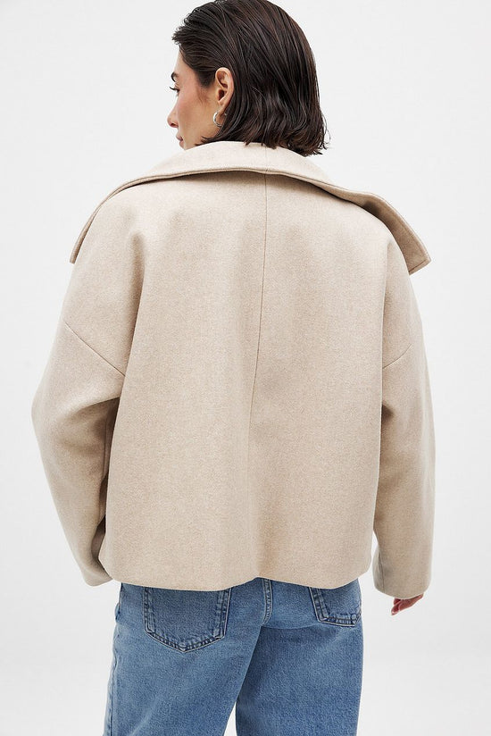 Ellie™ | Double Breasted Short Coat