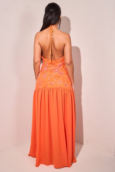Sunset Glam Maxi Dress